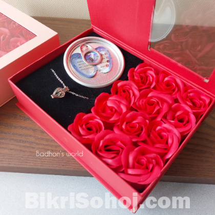 best quality gift,Red Bloom Pearl Necklace